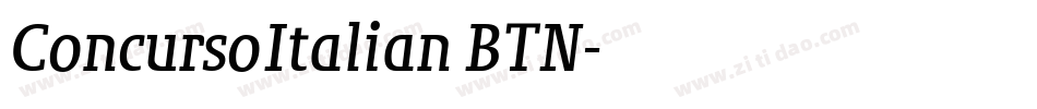 ConcursoItalian BTN字体转换